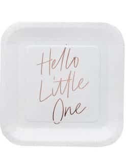 Hello Little One Paper Party Plates
