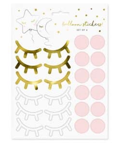 Eyelashes Stickers For balloons & Party Boxes