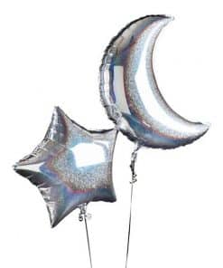 Alternative view of Moon & Star Party Balloon Decoration