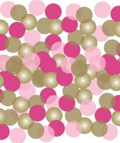 Pink & Gold Dot Confetti
