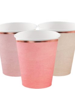 Pink Ombre Paper Cups