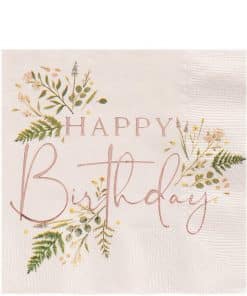 Pretty Floral Tea Party Paper Napkins