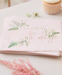 Pretty Floral Tea Party Paper Napkins