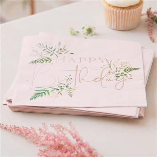 Pretty Floral Tea Party Paper Napkins