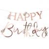 Pretty Floral Tea Party Happy Birthday Letter Bunting