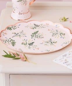 Pretty Floral Tea Party Paper Plates