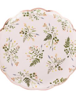 Pretty Floral Tea Party Paper Plates