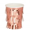 Rose Gold Fringe Paper Cups