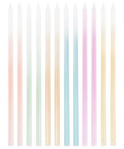 Tall Ombre Pastel Candles