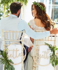 Better Together Wooden Hoop Decorations