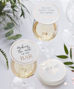 Alternative view of 12 x Botanical Wedding Drink Coasters