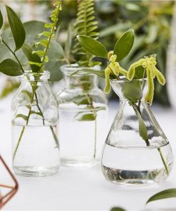 Botanical Wedding Mini Glass Bottles For Wedding Tables