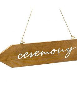 Wooden Ceremony Sign