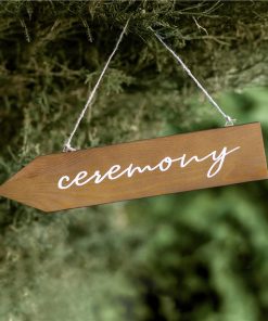 Wooden Ceremony Sign