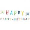 Confetti Birthday Age 18 Letter Banner