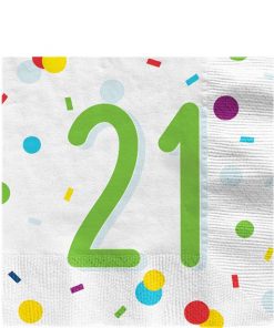 Confetti Birthday Age 21