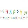 Confetti Birthday Age 21 Letter Banner