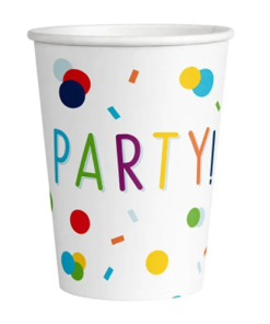 Confetti Birthday Paper Cups