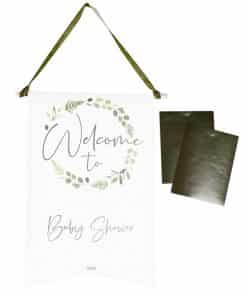 Botanical Baby Shower Customisable Welcome Sign