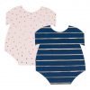 Navy & Pink Baby Grow Shaped Napkins