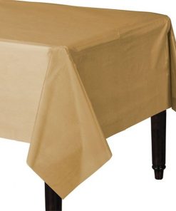 Gold Plastic Tablecover