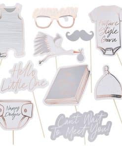 Hello Little One Baby Shower Selfie Photo Props