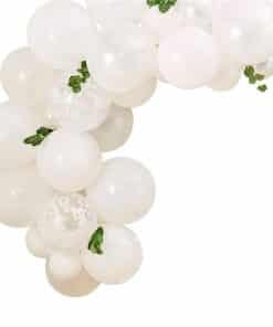Mini White Foliage Balloon Arch Kit