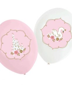 Swan Princess Printed Latex Balloons