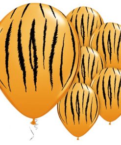 Tiger Stripes Printed Latex Balloons