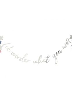 We Wonder What You Are Letter Banner