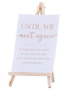 Wedding Commemorative Sign & Easel