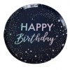 Iridescent Happy Birthday Paper Plates