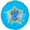 Age 7 Blue Stars Balloon