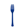 Dark Blue Reusable Plastic Cutlery Set