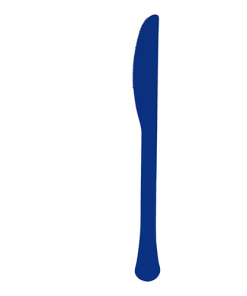 Dark Blue Reusable Plastic Cutlery Set