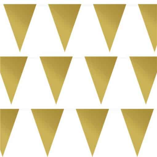 Giant Gold Plastic Bunting