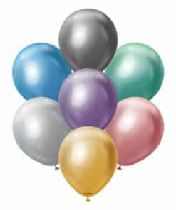 Alternative view of 50 x Mirror Effect Latex Balloon - 12"