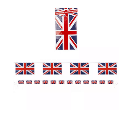 Union Jack Flag Plastic Bunting - 6m