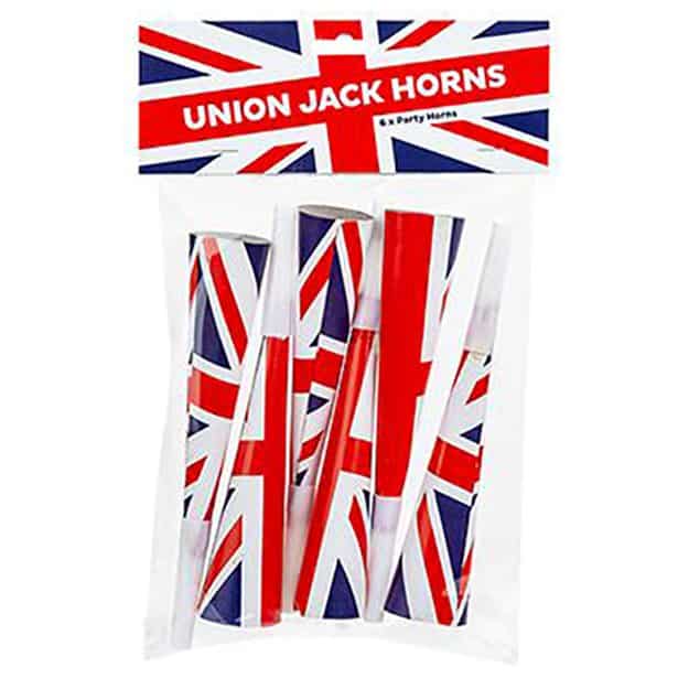 Union Jack Party Horn Blowers Union Jack Hats Next Day Delivery