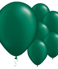 Forest Green Pearl Latex Balloons