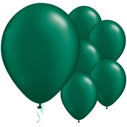 Forest Green Pearl Latex Balloons