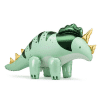 Giant Pastel Green Triceratops Dinosaur Balloon