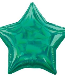 Green Iridescent Star Balloon