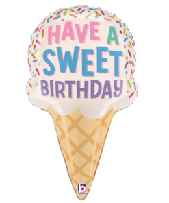 Have A Sweet Birthday Ice Cream Cone Balloon