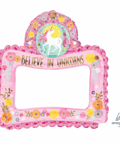 Magical Unicorn Inflatable Foil Selfie Frame