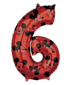 Mickey Mouse Number 6 Balloon