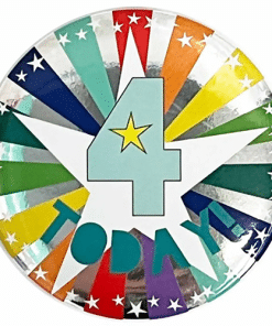 4 Today Birthday Badge