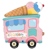 Ice Cream Van Big Foil Balloon