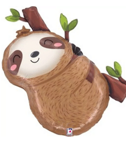 Sloth Shaped Foil Balloon