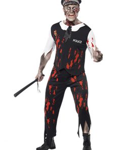 Zombie Policeman Adult Fancy Dress Costume
